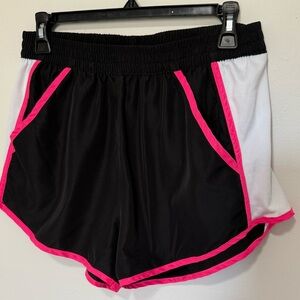Zone Pro Black and Pink Women's Athletic Shorts